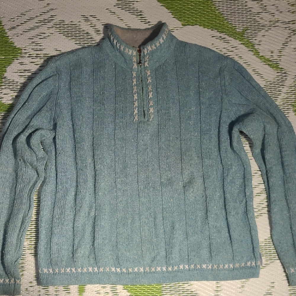 Woolrich Women's Blue Cowl Neck Sweater